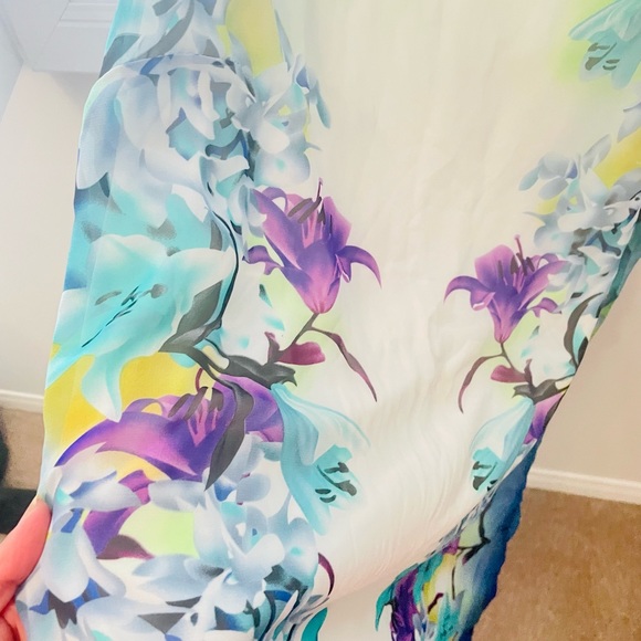 Gorgeous floral print chiffon summer dress - Picture 2 of 8